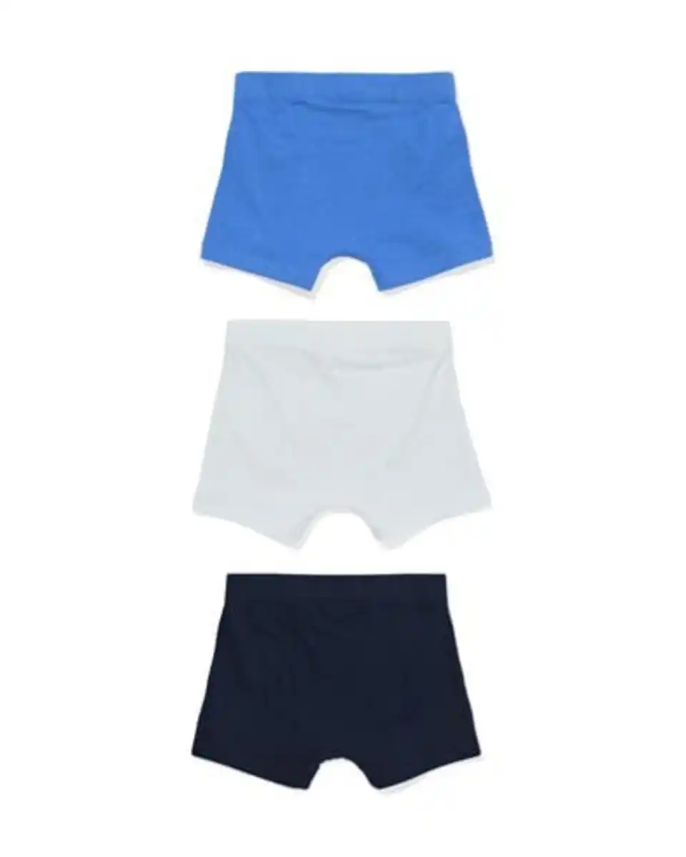 Bild 4 von Kinder-Boxershorts Baumwolle – 3 Stück blau