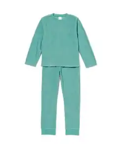 Kinderpyjama Frottee grün
