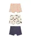 Bild 1 von Kinder-Boxershorts Auto – 3 Stück eierschalenfarben