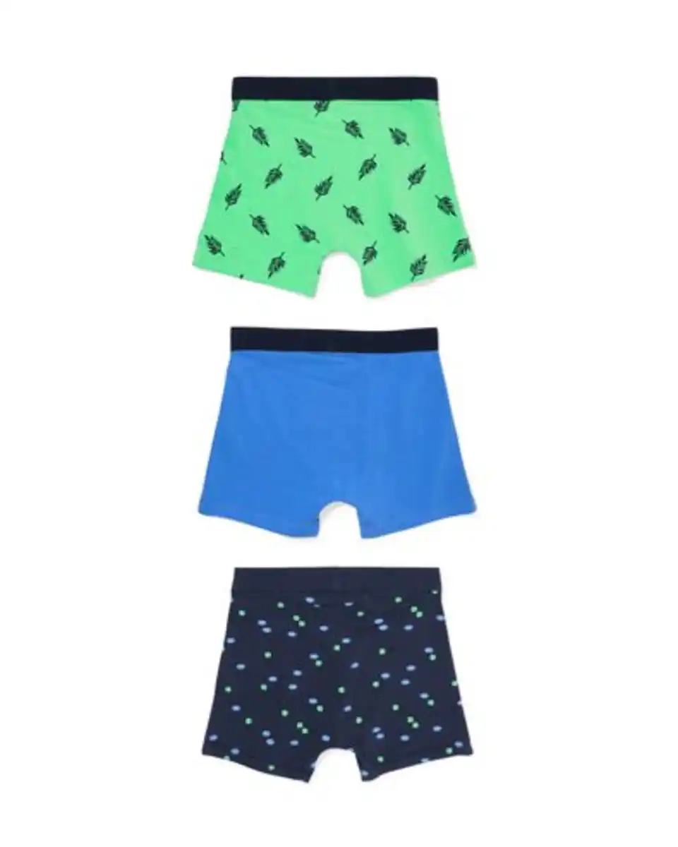 Bild 4 von Kinder-Boxershorts aus Baumwollstretch – 3 Stück blau