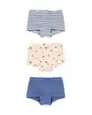 Bild 1 von Kinder-Boxershorts aus Baumwollstretch, Kirsche – 3 Stück blau