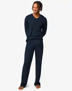 Herren-Pyjama dunkelblau