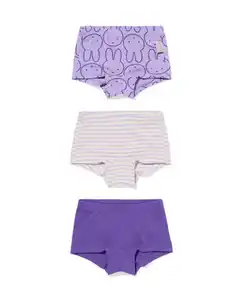 Miffy Kinder-Boxershorts – 3 Stück violett