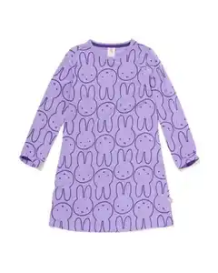 Miffy-Kindernachthemd violett
