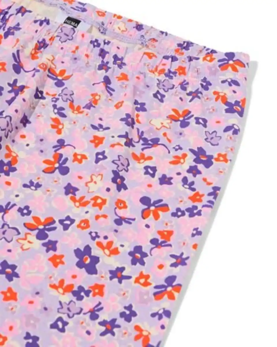 Bild 3 von Kinderpyjama Blumen lila