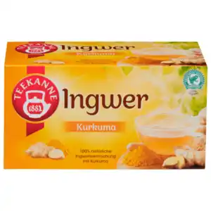 Teekanne Ingwer Kurkuma 32,4g, 18 Beutel