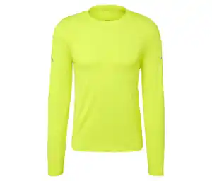 Langarm-Funktionsshirt, neongelb