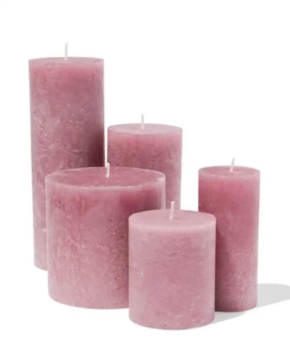 Bild 1 von Kerzen, rustikal altrosa