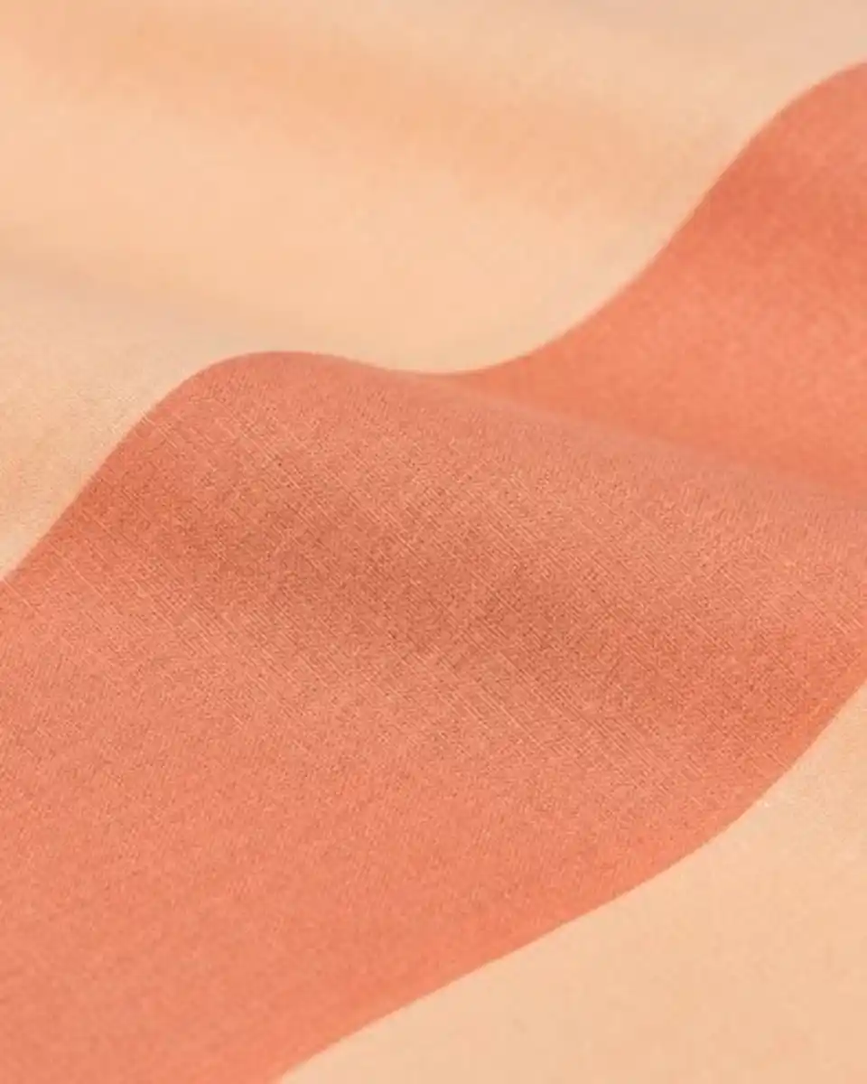 Bild 2 von Bettbezug 140 x 200/220 cm weiche Baumwolle gestreift Pfirsich