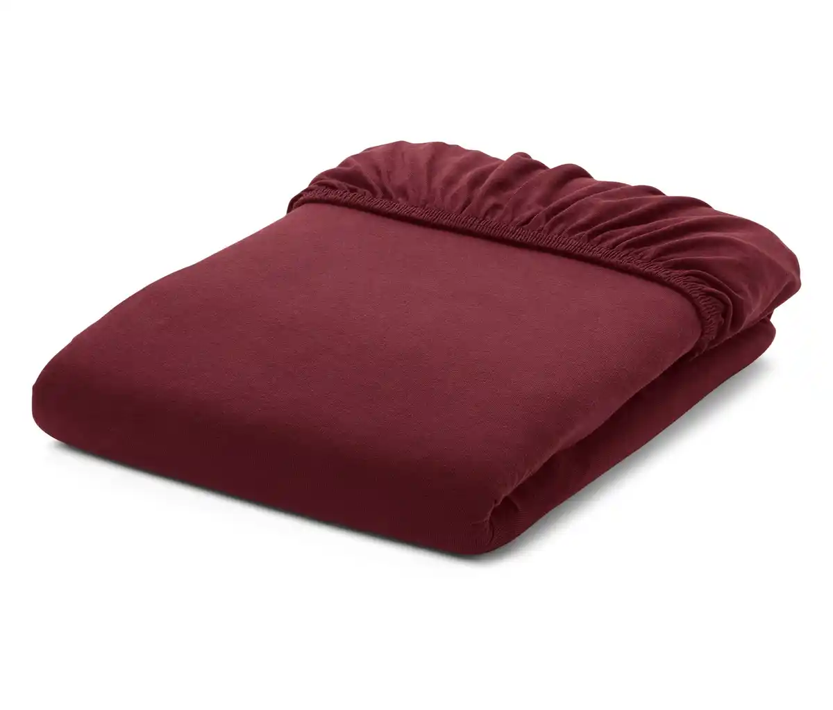 Bild 1 von Jersey-Spannbettlaken, bordeauxrot, Normalgröße
