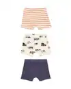 Bild 2 von Kinder-Boxershorts Auto – 3 Stück eierschalenfarben