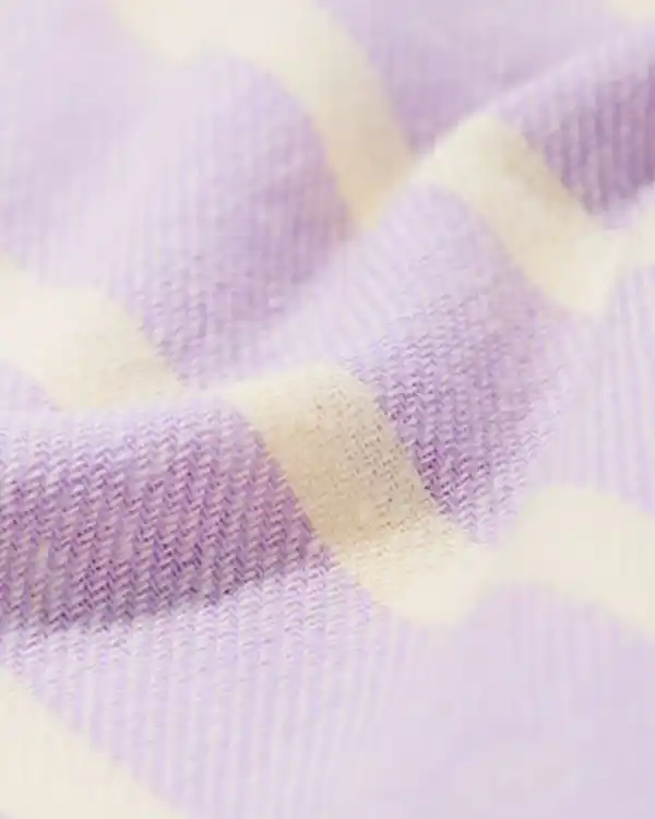 Bild 2 von Kinderpyjama Flanell mit Streifen lila