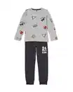 Bild 1 von Kinderpyjama Sport graumeliert