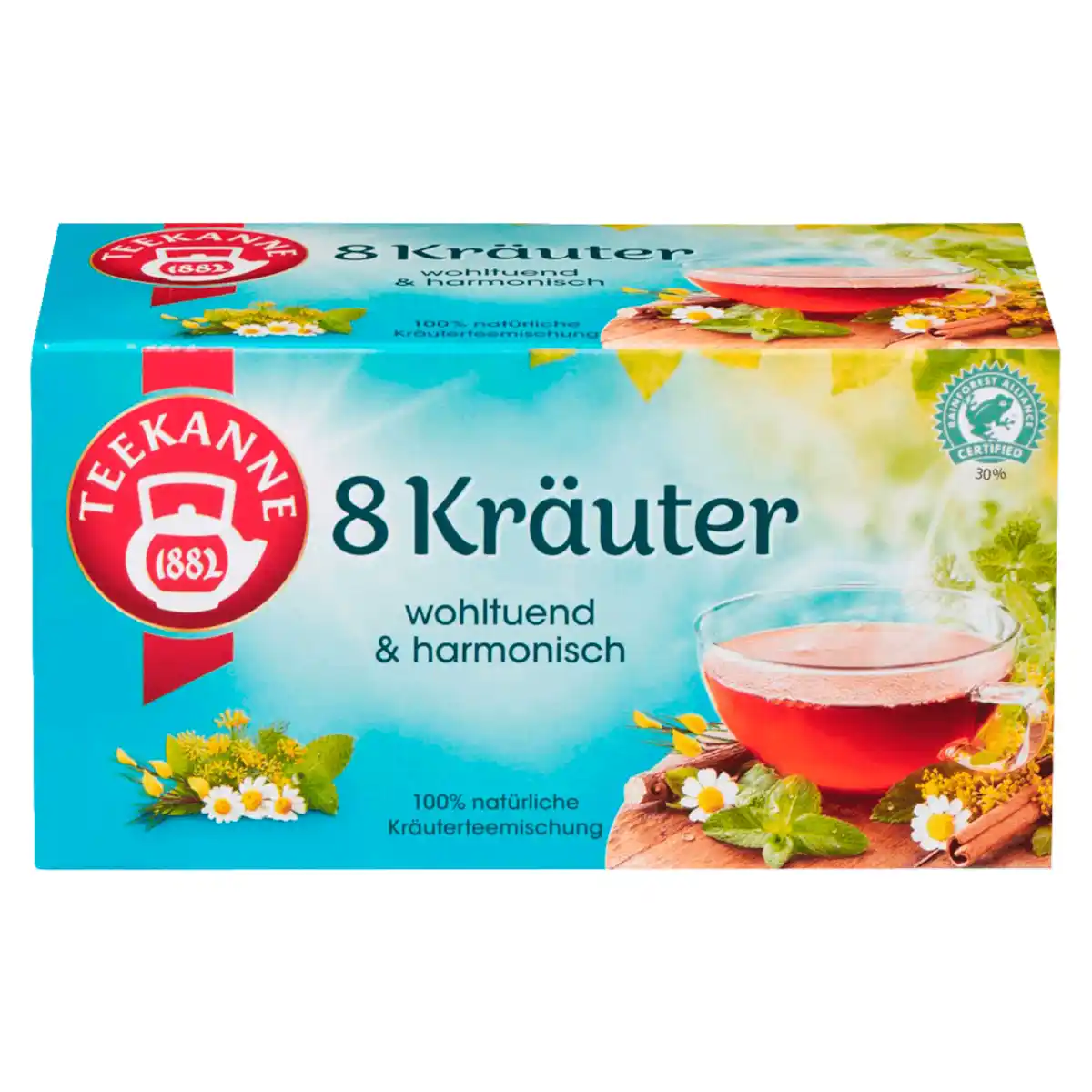 Bild 1 von Teekanne Wohltuende 8 Kräuter 40g, 20 Beutel