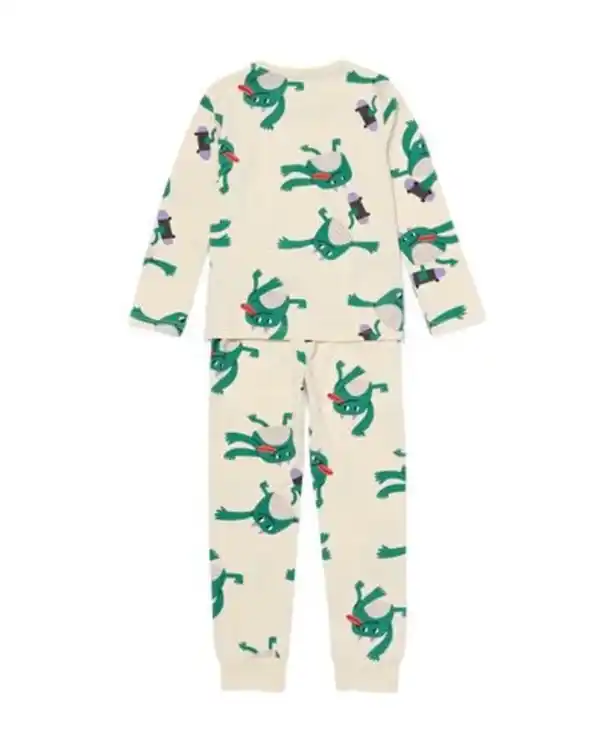 Bild 4 von Kinderpyjama mit Monster eierschalenfarben