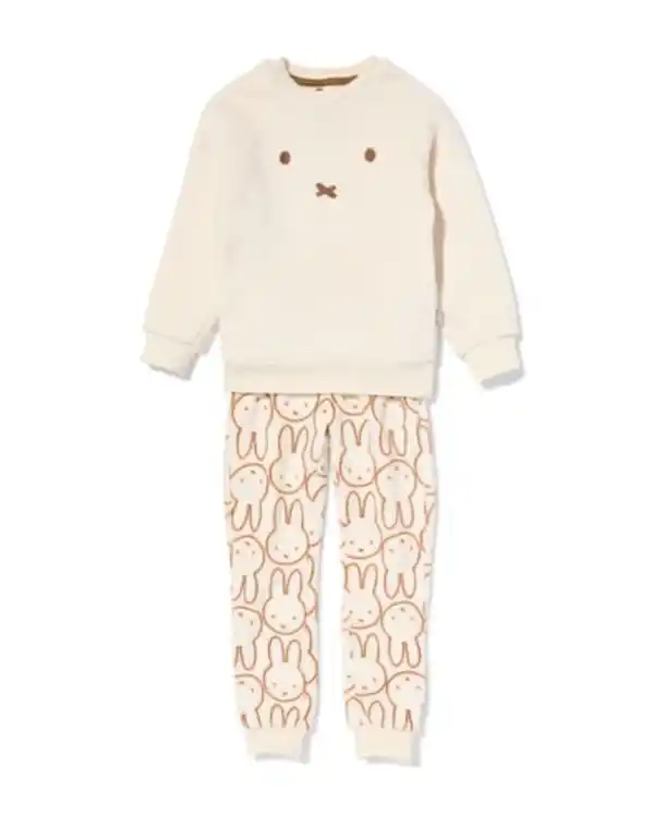 Bild 1 von Miffy Kinderpyjama Fleece eierschalenfarben