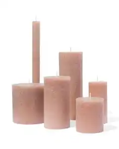 Kerzen, rustikal braun