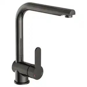 Schütte Küchenarmatur, Graphit, Metall, 26x30x5.5 cm, flexible Anschlussschläuche, Keramikkartusche, schwenkbarer Auslauf 360°, Küchen, Küchenausstattung, Küchenarmaturen