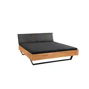 Linea Natura Balkenbett, Wildeiche, Holz, Wildeiche, massiv, 180x200 cm, in verschiedenen Größen erhältlich, Schlafzimmer, Betten, Doppelbetten