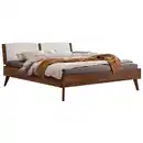 Bild 1 von Hasena Bett, Weiß, Nussbaum, Holz, Nussbaum,Nussbaum, massiv, Höhe ca. 22 cm, 180x200 cm, in verschiedenen Holzarten erhältlich, Größen erhältlich, Schlafzimmer, Betten, Doppelbetten