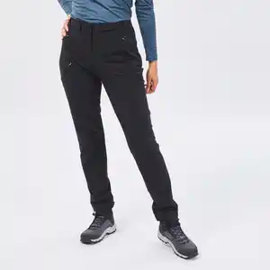 QUECHUA Wanderhose Damen Wandern - MH500 schwarz
