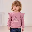 Bild 2 von Baby-Mädchen-Sweatshirt mit hohem Baumwollanteil, 2er-Set