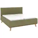 Bild 1 von Musterring Polsterbett, Olivgrün, Textil, Birke, Buche,Esche, massiv, H2, Höhe ca. 20 cm, 180x200 cm, Reach, atmungsaktiv,in verschiedenen Größen erhältlich,Mittelgurt, verstellbar, Schlafzimmer