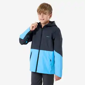 QUECHUA Regenjacke MH500 Kinder Gr. 122–170 wasserdicht blau/grau