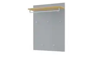 Garderobenpaneel   ¦ grau ¦ Holzwerkstoff,Glas ¦ Maße (cm): B: 80 H: 109 T: 27.0 Garderoben & Kleiderstangen > Wandgarderoben - Möbel Kraft