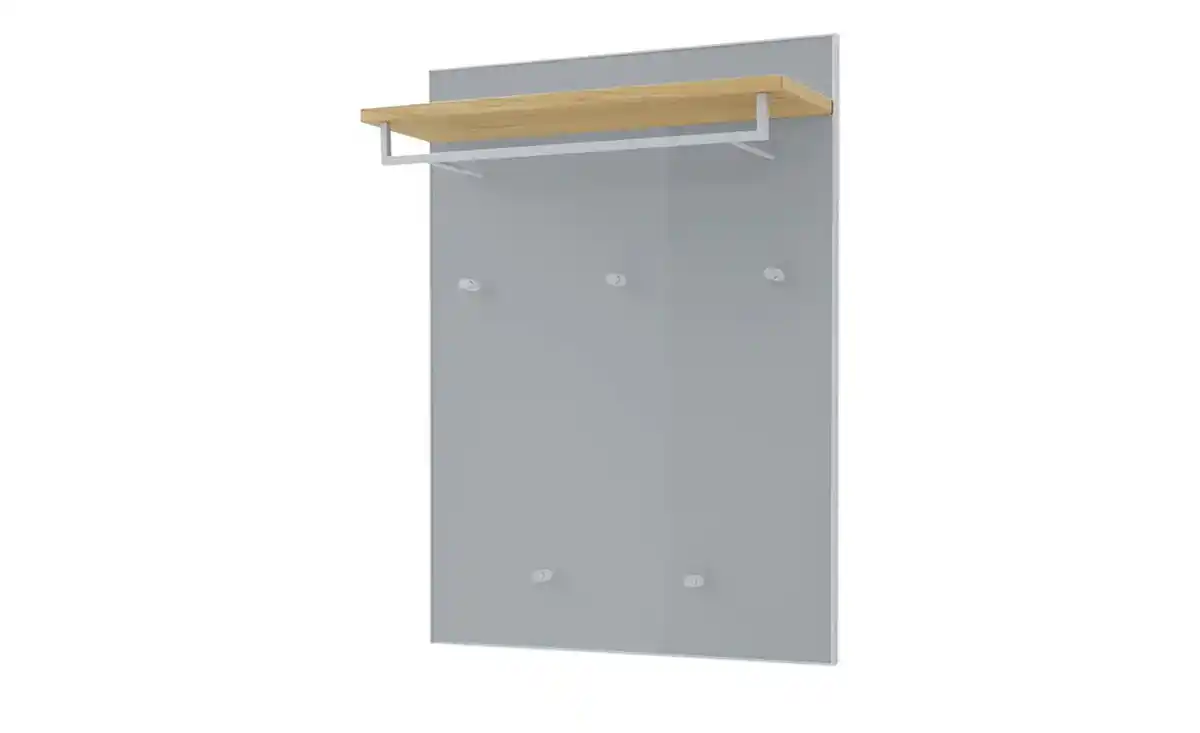 Bild 1 von Garderobenpaneel   ¦ grau ¦ Holzwerkstoff,Glas ¦ Maße (cm): B: 80 H: 109 T: 27.0 Garderoben & Kleiderstangen > Wandgarderoben - Möbel Kraft