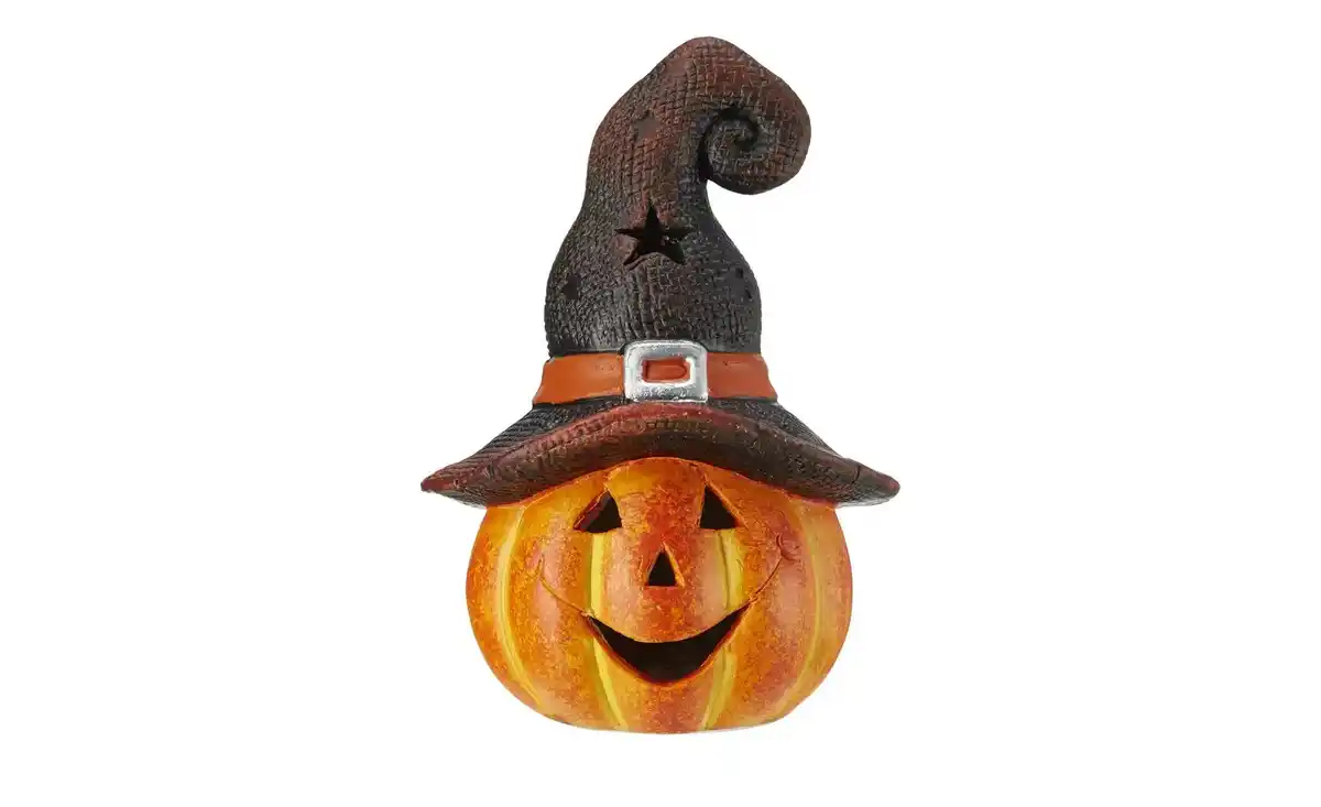 Bild 1 von HOME STORY LED Kürbis   ¦ orange ¦ Maße (cm): B: 14 H: 20,5 T: 12.5 Lampen & Leuchten > LED-Leuchten > LED-Tischlampen - Möbel Kraft