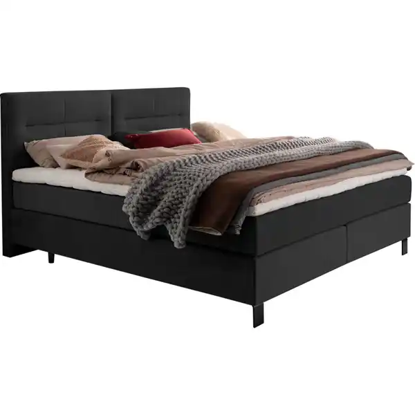 Bild 1 von Esposa Boxspringbett, Anthrazit, Textil, H3, 7-Zonen, Höhe ca. 21 cm, 240x220 cm, Über- und Sondergrößen erhältlich, Stoffauswahl, in verschiedenen Größen Härtegradauswahl, Schlafzimmer, Bett