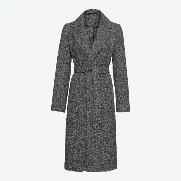 Bild 2 von Damen-Mantel mit Salz- und Pfeffer-Optik