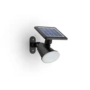Philips Solarleuchte, Schwarz, Kunststoff, 10.5x13.6x18.2 cm, Lampen & Leuchten, Außenbeleuchtung, Solarleuchten