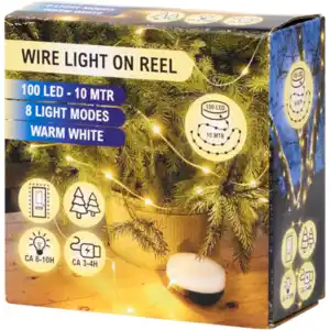 Aufrollbare LED-Lichterkette