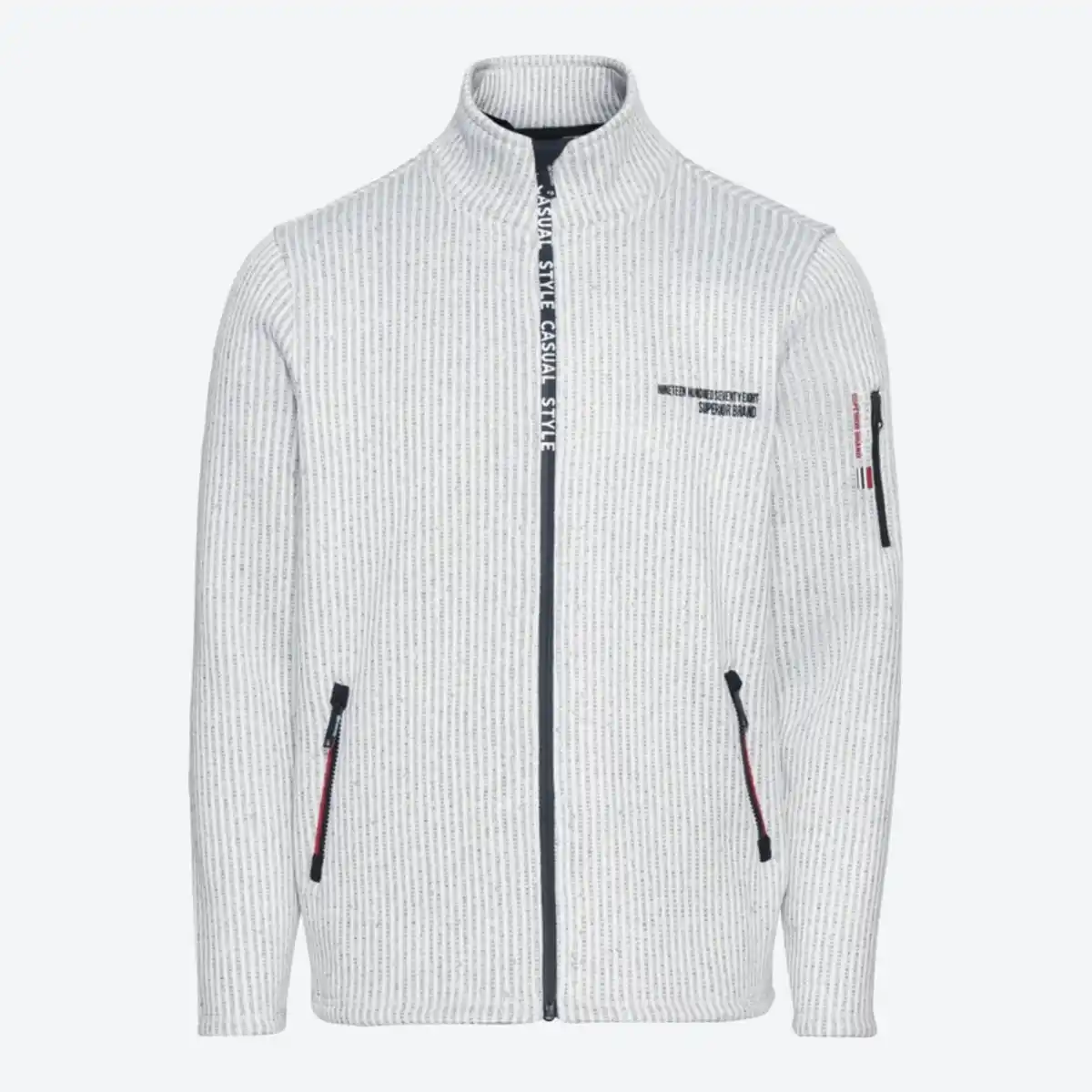 Bild 4 von Herren-Knitfleece-Jacke mit angerauter Innenseite