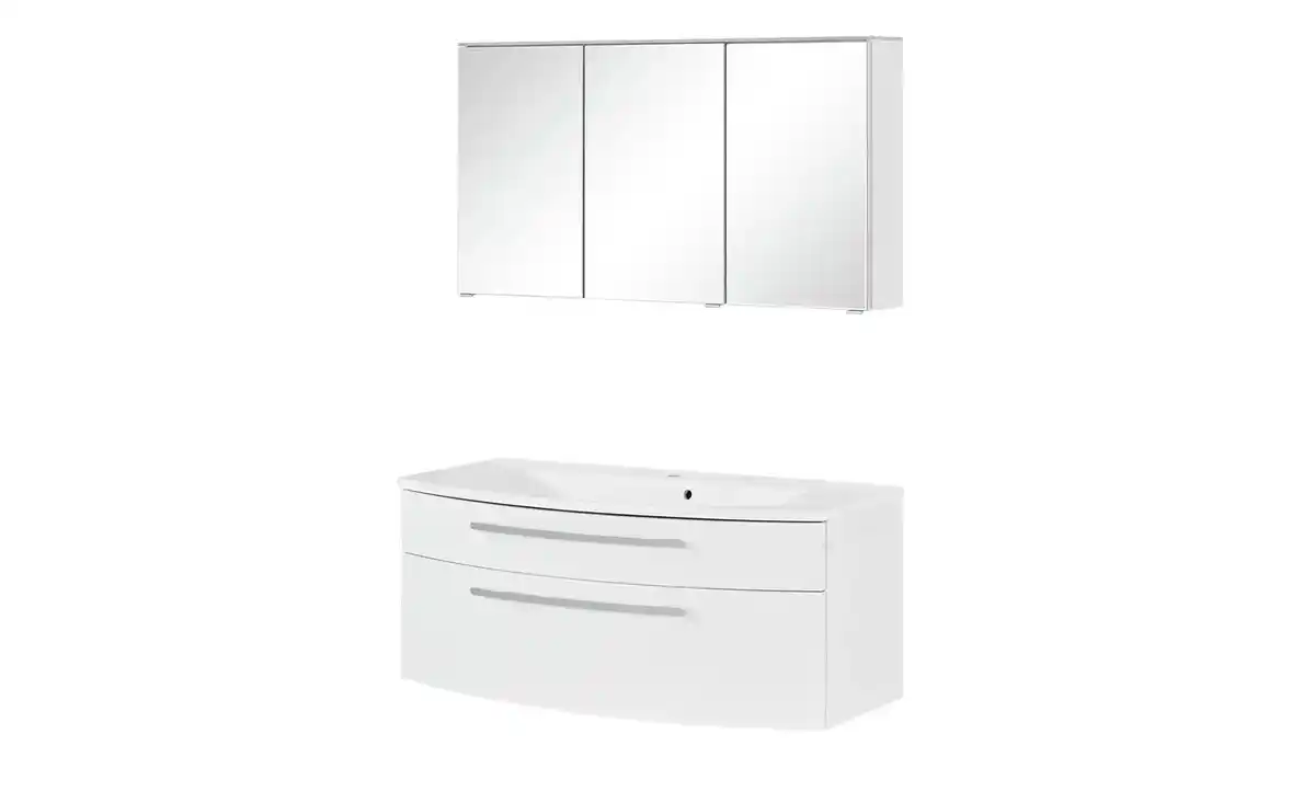 Bild 1 von Badezimmerkombination  Spieksee ¦ weiß ¦ Maße (cm): B: 120 Schränke > Badschränke > Komplett-Badkombinationen - Möbel Kraft
