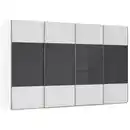 Bild 1 von Novel Schwebetürenschrank Saligo, Schwarz, Weiß, Holzwerkstoff, 10 Fächer, 361x235x68 cm, Blauer Engel, Goldenes M, BQ - Bündnis für Qualität, Made in Germany, Typenauswahl, Beimöbel erhältli