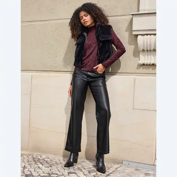 Bild 1 von Damen-Hose in Leder-Optik
