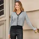 Bild 1 von Damen-Strickjacke mit Bindebändern