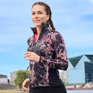 Damen-Trainingsjacke mit Stehkragen
