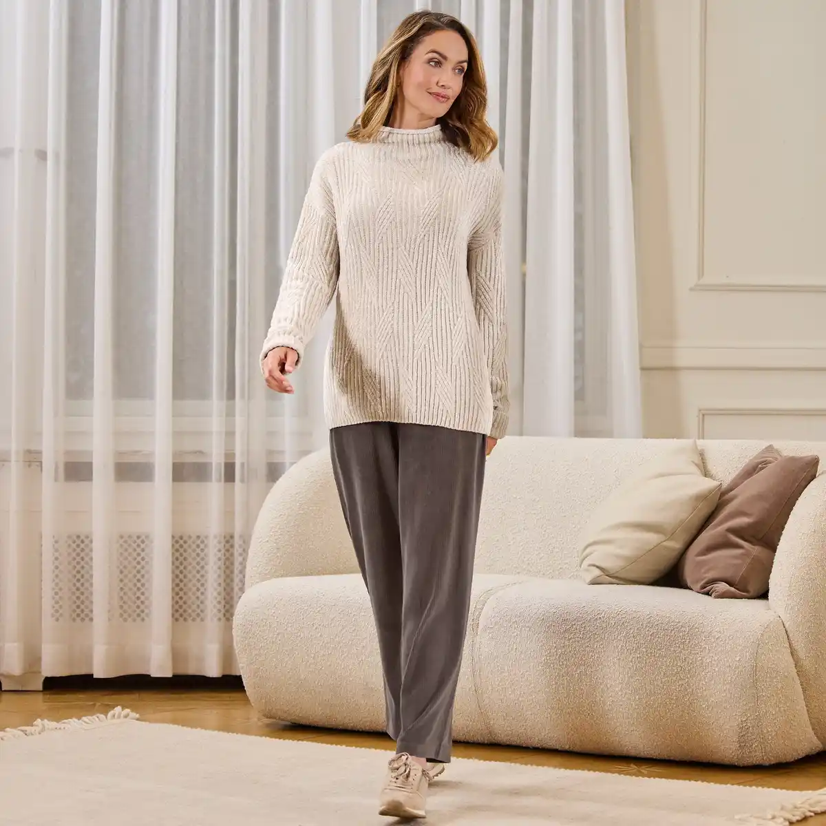 Bild 1 von Damen-Velvethose mit Komforthosenschnitt