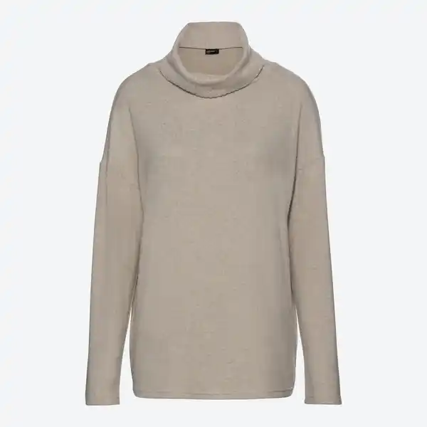 Bild 1 von Damen-Rollkragen-Pullover mit Fledermaus-Ärmel