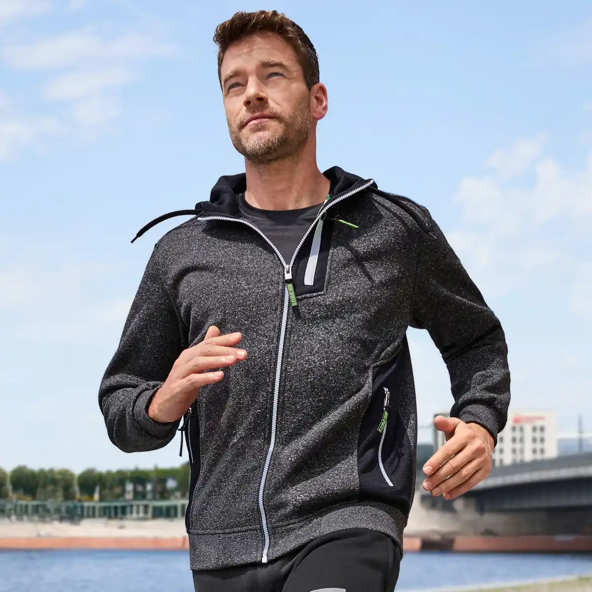 Bild 1 von Herren-Fleecejacke mit Kapuze