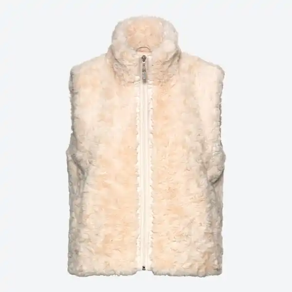 Bild 2 von Damen-Outdoor-Kunstfellweste mit Reißverschluss