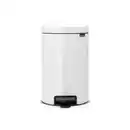 Bild 1 von Brabantia Abfalleimer NEW Icon, Weiß, Kunststoff, 12 L, 25.1x41.1x33.8 cm, Küchen, Küchenausstattung, Mülleimer