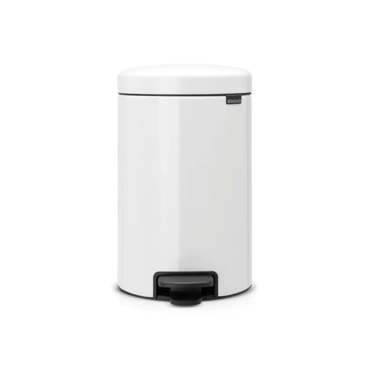 Bild 1 von Brabantia Abfalleimer NEW Icon, Weiß, Kunststoff, 12 L, 25.1x41.1x33.8 cm, Küchen, Küchenausstattung, Mülleimer