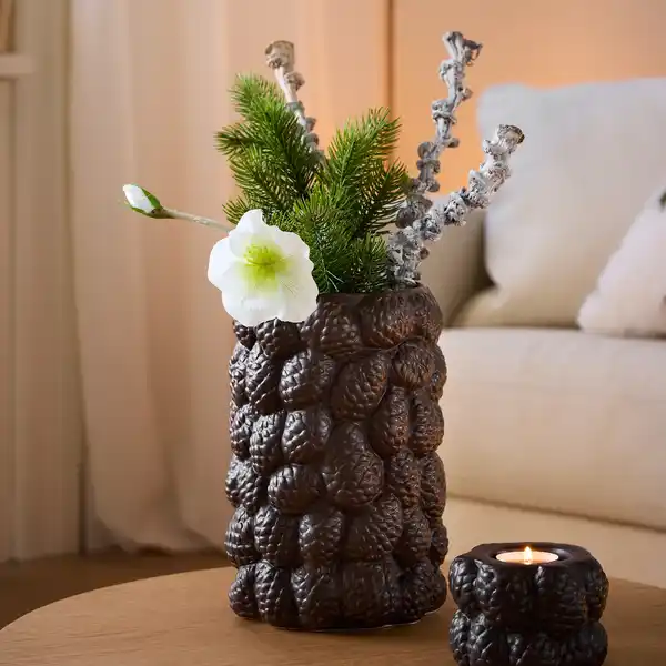 Bild 1 von Vase mit Zapfendesign, ca. Ø14,5x22,5cm