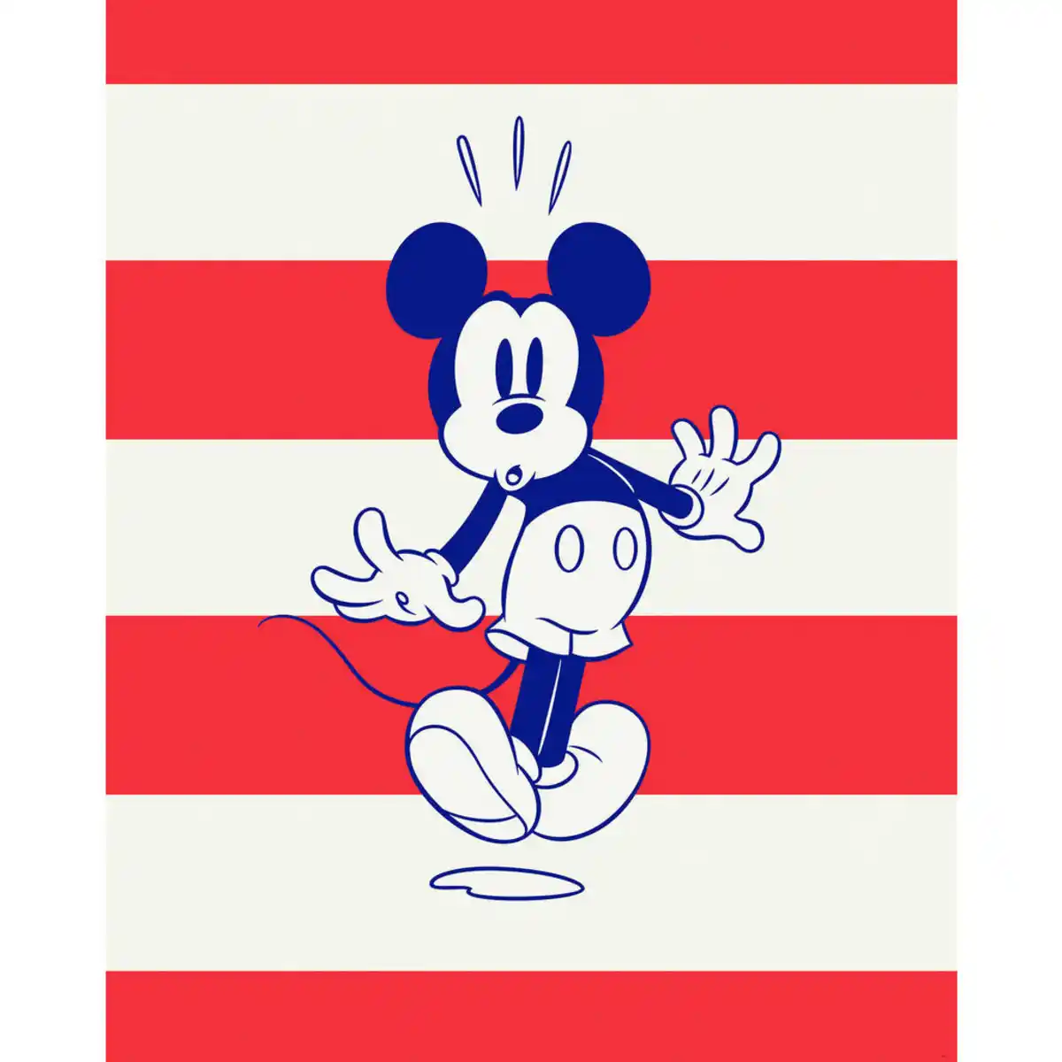 Bild 1 von Xora Vliestapete, Blau, Rot, Weiß, Cartoon, 200x250 cm, Fsc, Tapeten & Wandverkleidungen, Vliestapeten