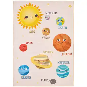 Kinderteppich Play Beige ca. 120x170cm, Beige